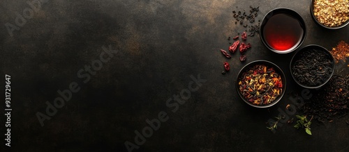 Flat lay arrangement featur...