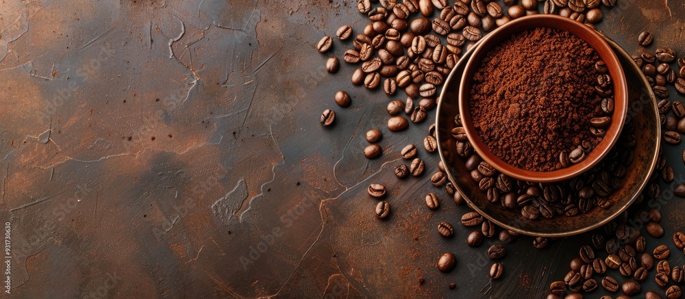 Coffee beans with available space for text. with copy space image. Place for adding text or design Coffee beans with available space for text. with copy space image. Place for adding text or design