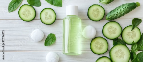 Homemade refreshing cucumbe...