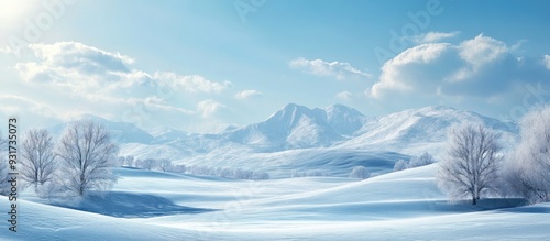 Snow covered mountains and ...