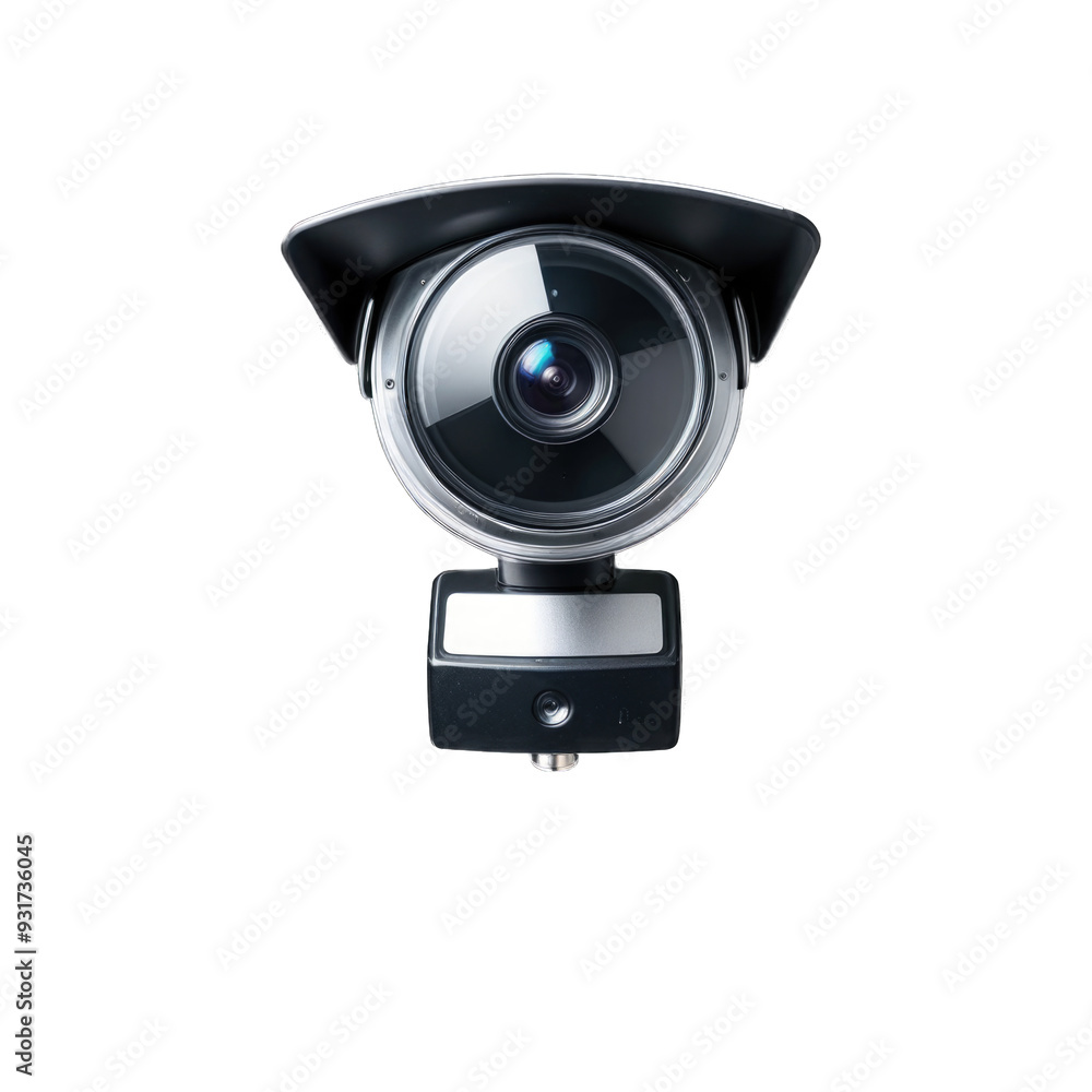 Security Camera with isolated on transparent background Security Camera with isolated on transparent background