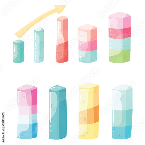 Vector Bar Chart simple and minima