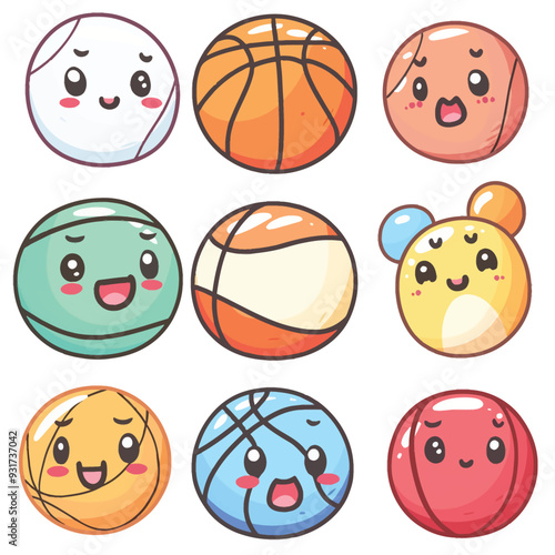 Vector Basketball simple and minim