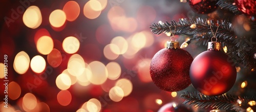 Red Christmas tree ornament...