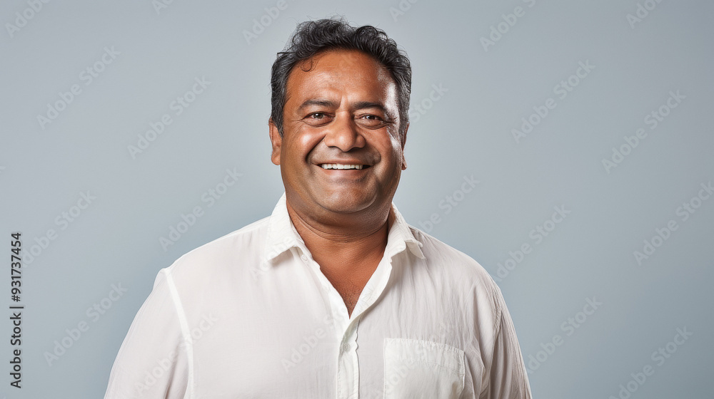 happy indian business man smiling on white background happy indian business man smiling on white background