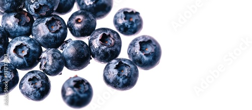 Fresh blueberries isolated ...