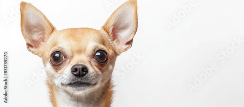 Chihuahua dog close up port...
