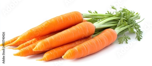Fresh organic carrots in a ...