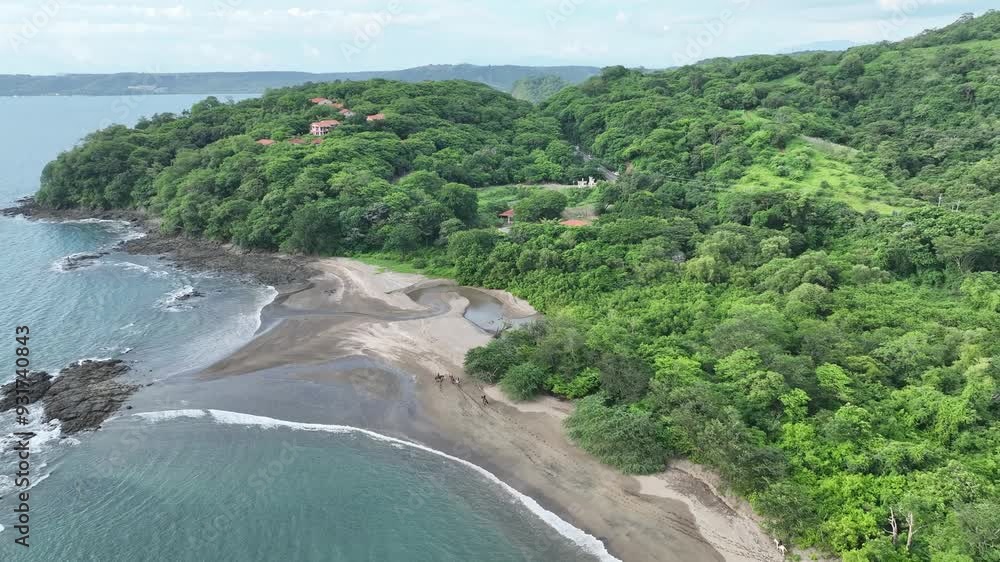 Aerial View of Playa Panama and Bahia Culebra in Guanacaste, Costa Rica Aerial View of Playa Panama and Bahia Culebra in Guanacaste, Costa Rica