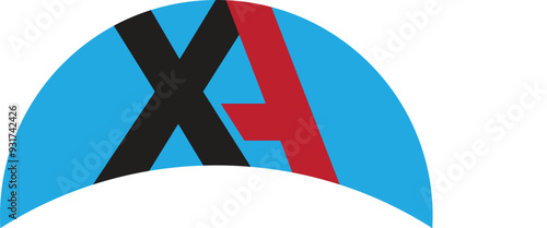 XA logo design. AX logo vectors. Luxury XA logo design. Creative AX or XA logo design. Simple, abstract, alphabet, initials AX logo design. House, real estate, financial, technology XA or  AX logo