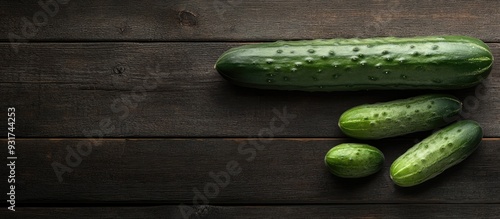 One long cucumber and three...