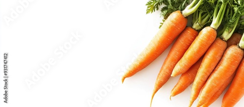 Fresh organic carrots in a ...