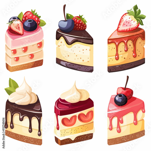 Vector Cheesecake simple and minim