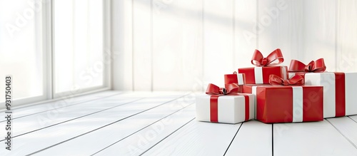 Gifts on a white coffee tab...