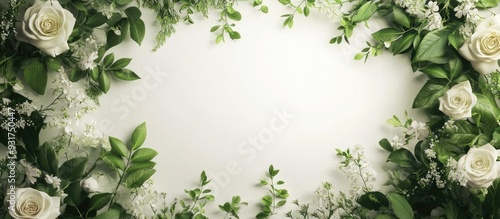 Mockup of a spring postcard...