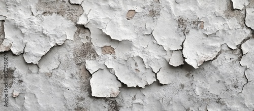 Peeling paint on the wall A...