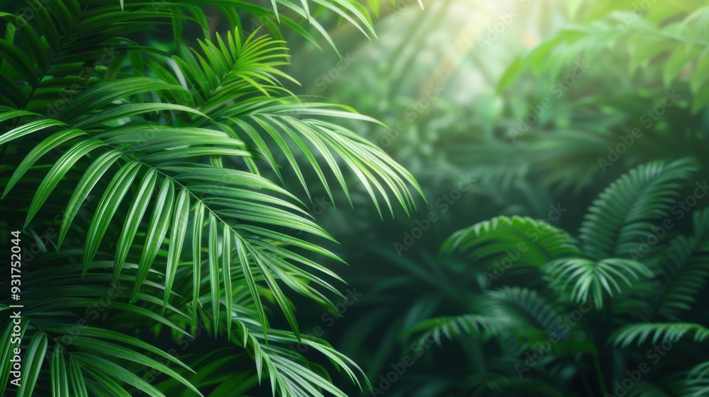 Hyper-detailed capture of lush green rainforest canopy with sunlight filtering through dense, vibrant foliage. Hyper-detailed capture of lush green rainforest canopy with sunlight filtering through dense, vibrant foliage.