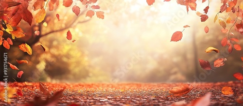 Autumn themed background. w...