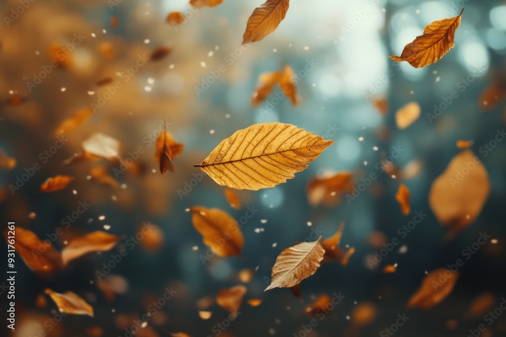 autumn leaves falling down from the tree autumn leaves falling down from the tree