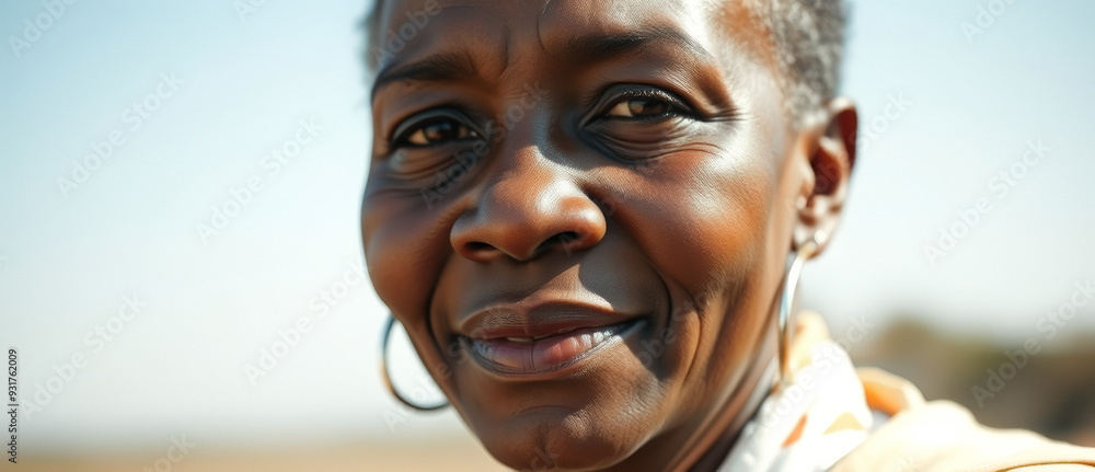 Close-up Portrait of a Smiling Woman Close-up Portrait of a Smiling Woman