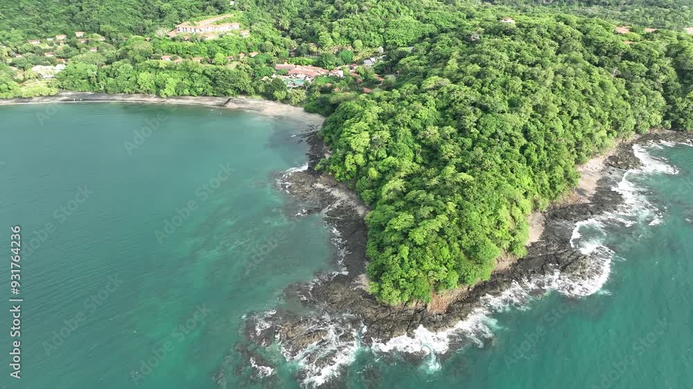 Aerial View of Playa Panama in the Peninsula Papagayo Area Aerial View of Playa Panama in the Peninsula Papagayo Area
