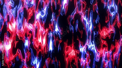 Red and Blue Liquid Aura Loop Animation