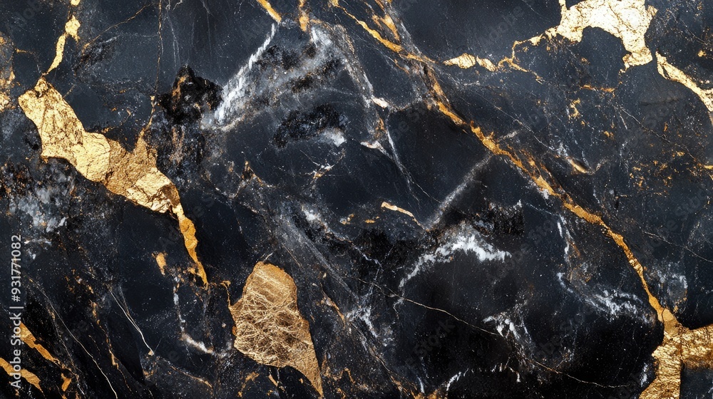 A stunning mix of black marble with gold accents, creating a timeless and elegant texture, ideal for various design projects. A stunning mix of black marble with gold accents, creating a timeless and elegant texture, ideal for various design projects.