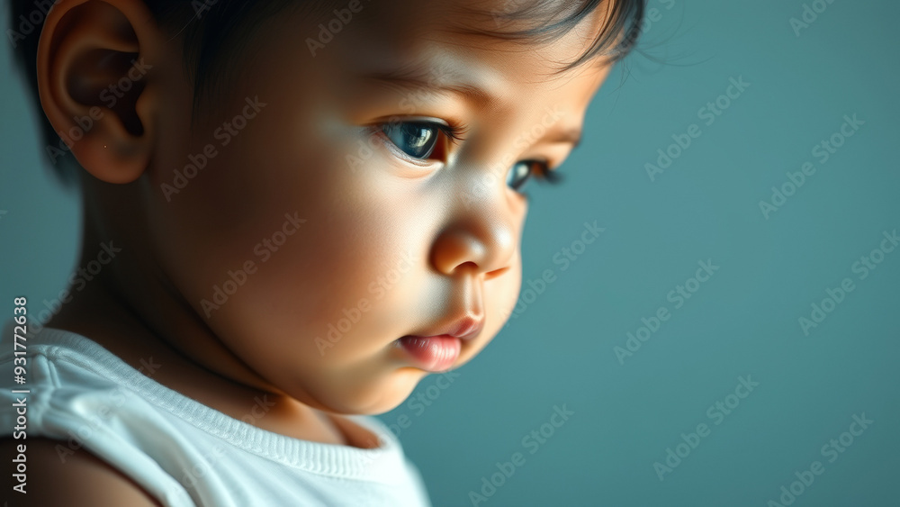 Portrait of a Baby Boy with Big Brown Eyes Portrait of a Baby Boy with Big Brown Eyes