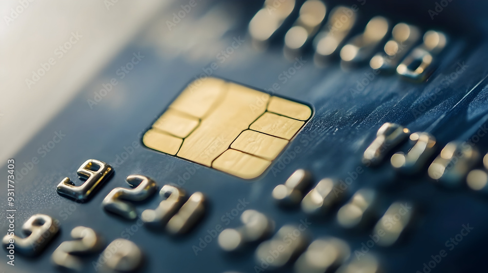 Close-up of a credit card, consumer spending Close-up of a credit card, consumer spending