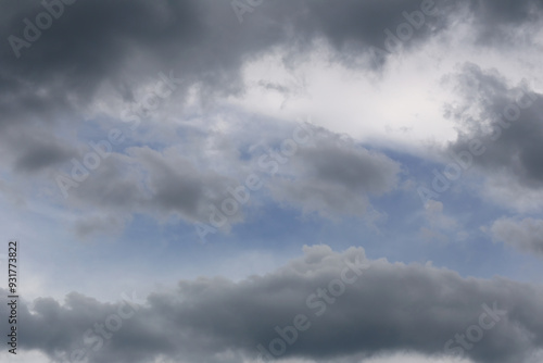 Sky was clear and overcast indicating a storm was coming.