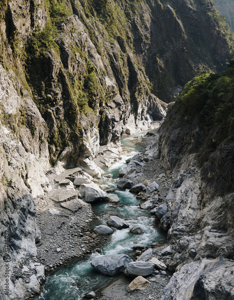river flowing through the mountains of Taiwan river flowing through the mountains of Taiwan