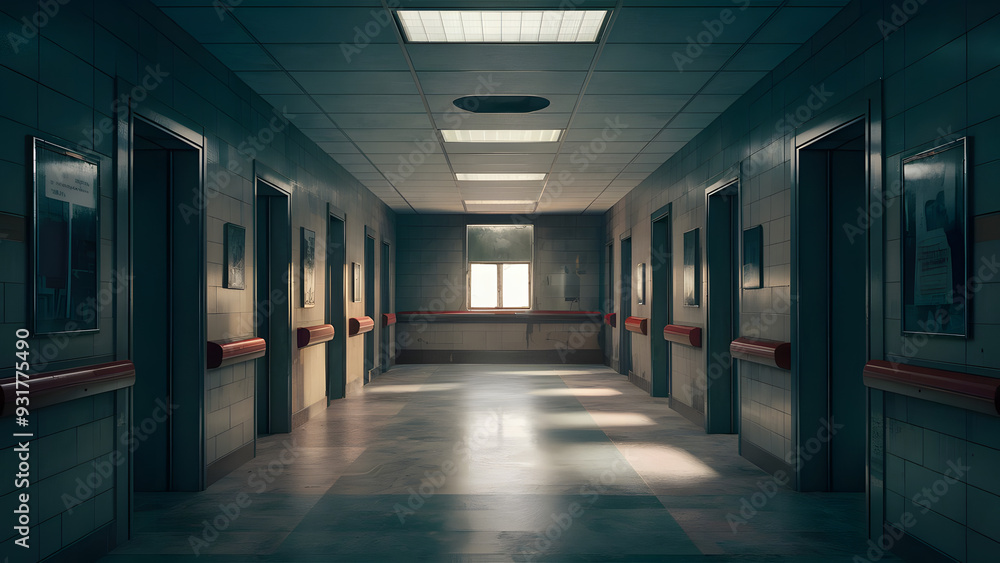 Illustration of an abandoned ward in a hospital dedicated to monkeypox patients. Illustration of an abandoned ward in a hospital dedicated to monkeypox patients.