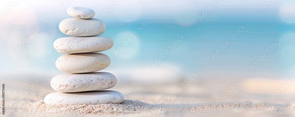 Guided meditation by the sea, capturing tranquility and focus selective focus ocean mindfulness ethereal Multilayer beach backdrop Guided meditation by the sea, capturing tranquility and focus selective focus ocean mindfulness ethereal Multilayer beach backdrop