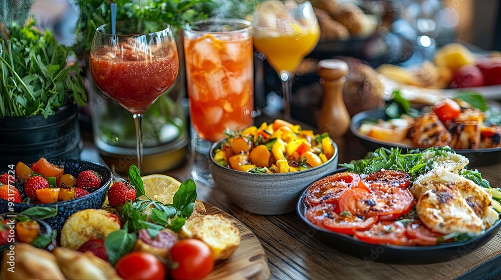Bountiful Harvest. Artfully arranged seasonal cuisine and beverages Bountiful Harvest. Artfully arranged seasonal cuisine and beverages