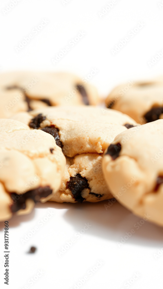Close-up of Delicious Chocolate Chip Cookies Close-up of Delicious Chocolate Chip Cookies