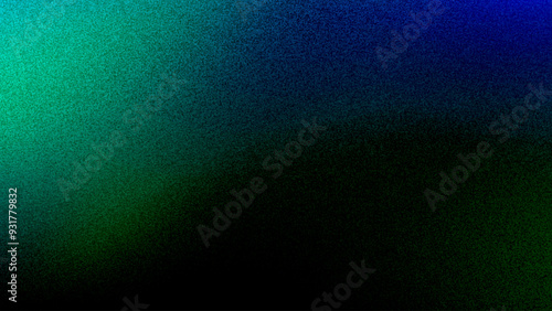 Blue green gradient grainy background