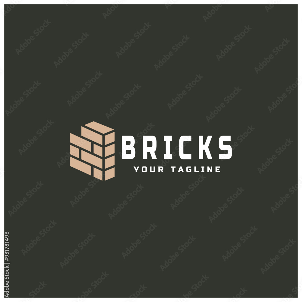 creative brick logo designs for buildings, architectural buildings, civil engineering, building materials shops creative brick logo designs for buildings, architectural buildings, civil engineering, building materials shops