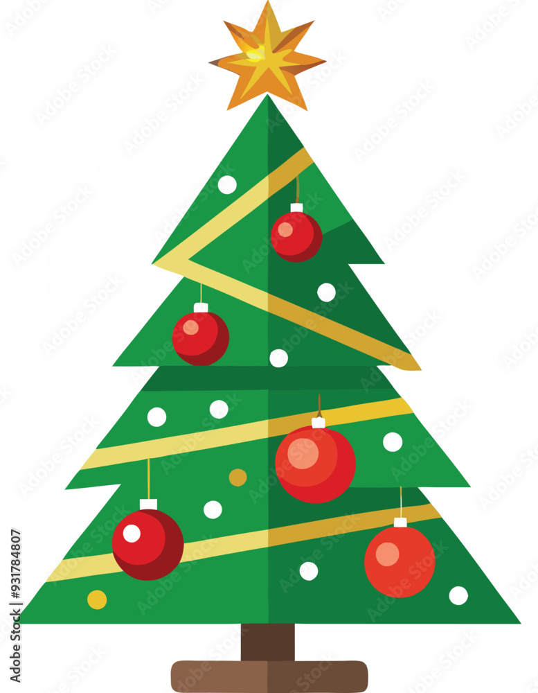 Christmas tree vector illustration design graphic Art. Christmas tree vector illustration design graphic Art.