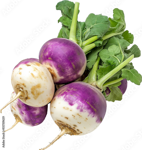 Rutabaga vegetable isolated, Swede  Root Clipart,  Bunch of Rutabaga Illustration photo