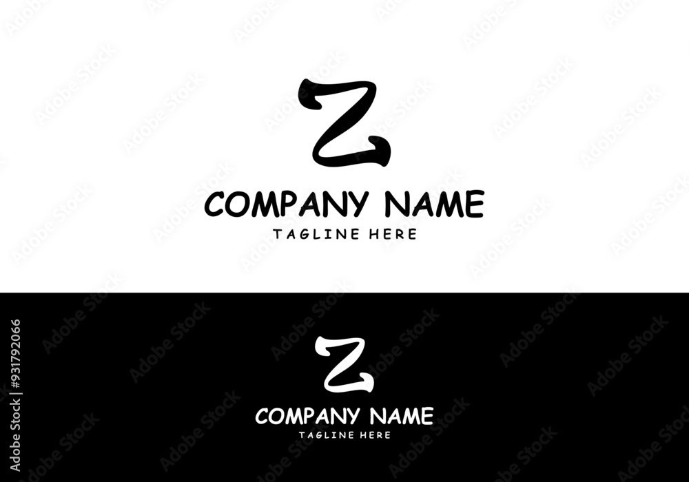 Fototapeta premium concept logo letter z design 