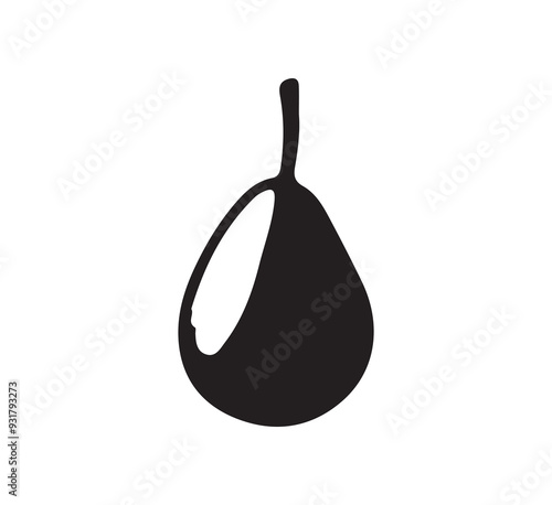 pear isolated on white background