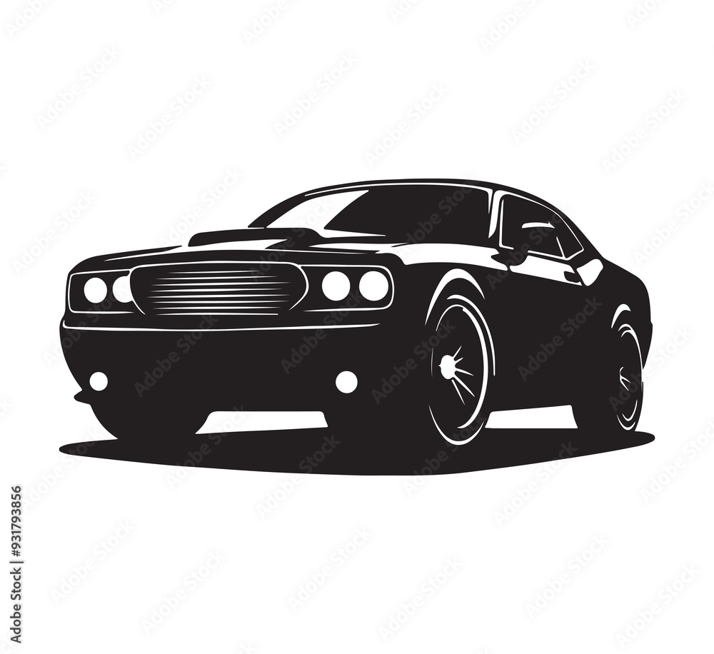 Naklejka premium sports car vector