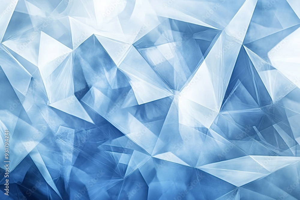 Blue abstract background forming a crystal texture with geometric shapes Blue abstract background forming a crystal texture with geometric shapes