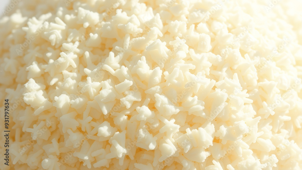 Close Up of White Rice Grains Close Up of White Rice Grains