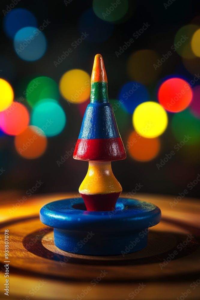 'A detailed and high-contrast image of a Hanukkah dreidel, featuring ...