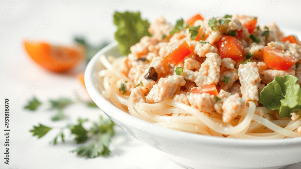 Spaghetti with Chicken and Tomatoes Spaghetti with Chicken and Tomatoes