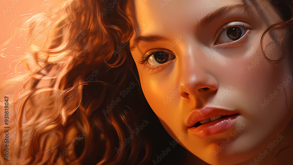 portrait of a woman with red hair portrait of a woman with red hair