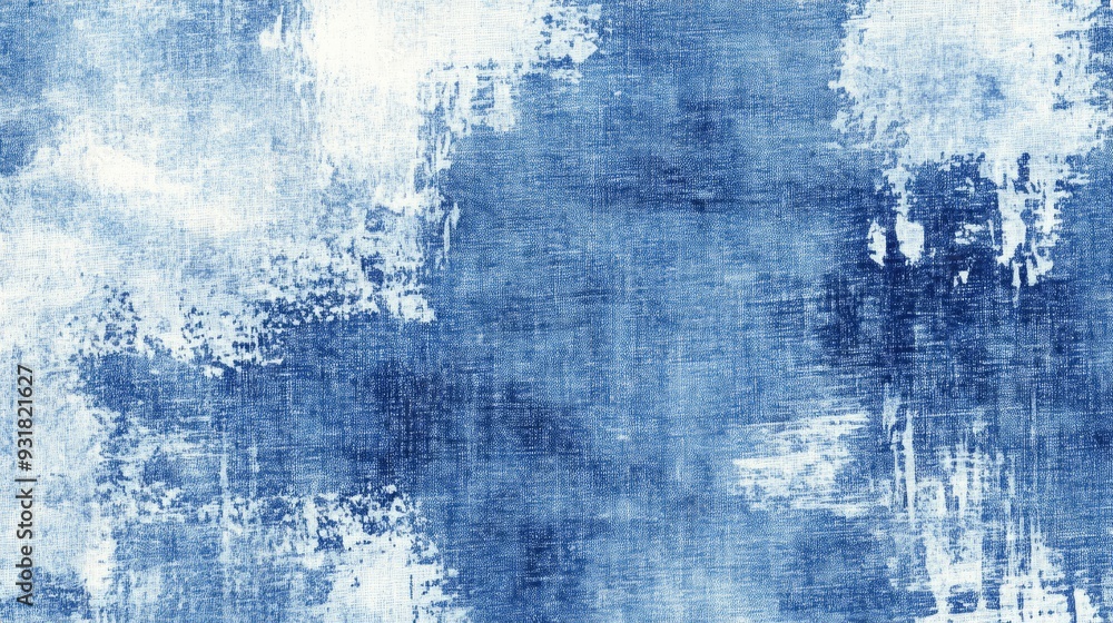 Obraz premium Denim texture. Light Blue grunge denim jeans fabric background. Blue background
