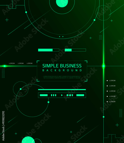 Cyber Neon Business Background