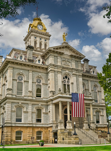 The Licking County courthouse in downtown Newark Ohio USA